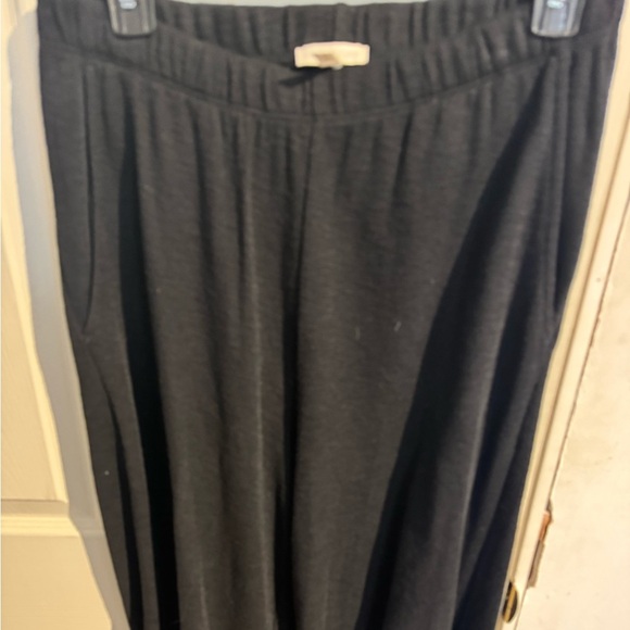 EILEEN FISHER Women's Wide Straight Leg Elastic Waist Pants size Small Black - Picture 5 of 15